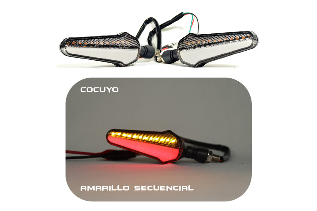 Indicador LED de señal de giro para motocicleta luces brillantes Tu