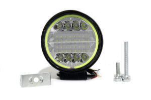 Exploradora redonda 24 LED Con aro blanco en neón