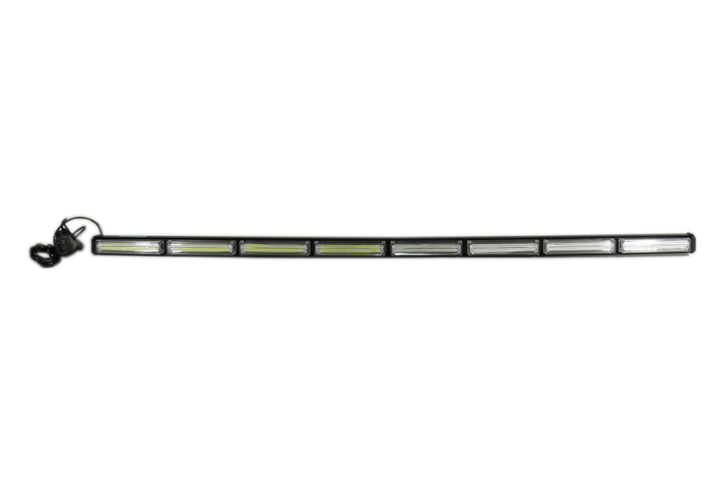 Barra LED De Emergencia Con Control Remoto Inalámbrico – Luces ámbar/blancas Para Vehículos De Emergencia, Grúas Y Mantenimiento Vial