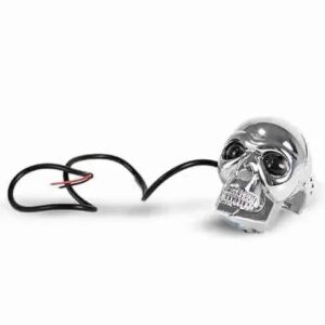 TB-502-W Exploradora Led laser, diseño calavera color plateado.