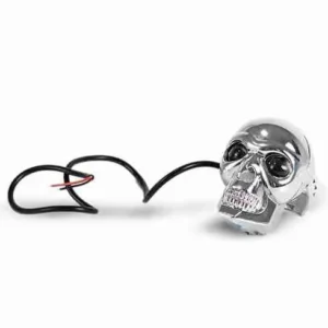 TB-502-W Exploradora Led laser, diseño calavera color plateado.