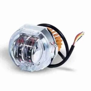 Proyector Led de 2 Lupas y Ojo de angel azul, luz, bicolor.