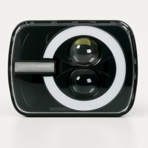 UNIDAD LED TIPO FORD BRONCO, FUNCIÓN ALTAS Y BAJAS CON COCUYO INTEGRADO TIPO DRL