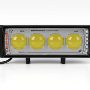 EXPLORADORA LINEAL 4 LED, FUNCIÓN FIJA Y FLASHEO TIPO FEDERAL COLOR ROJO Y AZUL