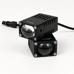 EXPLORADORA LED LASER DE ALTA POTENCIA, LUZ BICOLOR CON BASE INTEGRADA