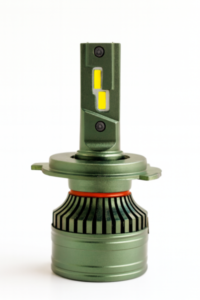 T8-H4 BOMBILLO LED, FUNCIÓN ALTAS Y BAJAS,LUZ VERDE LIMÓN CON DOBLE SISTEMA DE REFRIGERACIÓN